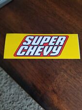 NOS Vtg 80s Super Chevy Sticker Decal HTF Collectable  picture
