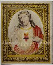 Daily Offering to The Sacred Heart of Jesus, Antique Holy Devotional Prayer Card picture