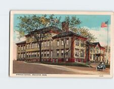 Postcard Sprague School Brockton Massachusetts USA picture