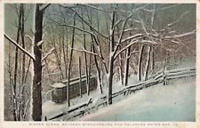 Winter Scene Stroudsburg Delaware Water Gap Pennsylvania PA Trolley 1913 PC picture
