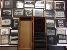 Lot 50 Vintage Boston w/ box  Mostly Fishing Related Magic Lantern Slides- 55a picture