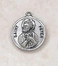 St Peter Patron Saint Sterling Medal Size .75in Dia comes with 24in Chain picture