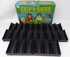 Set Of Eight Chip O Racks Poker Chip Playing Racks Rare Vintage 1977 picture