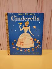 Vintage 1950 Walt Disney's Cinderella A Little Golden Book 1st Edition picture