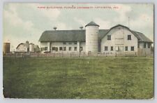 Postcard Indiana Lafayette Purdue University Farm Buildings Vintage 1914 picture