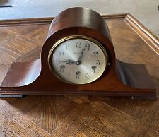 Antique Herschede 8 Day Mantle Clock Westminster Chime Mahogany Case Model 808 picture