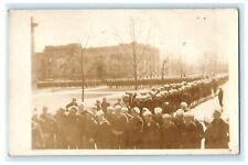 Military Commencement Sailors Gathering RPPC Photo Vintage Antique Postcard picture