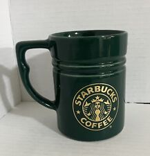 Starbucks Coffee Travel Mug Master Green Gold Mermaid Black Lid Made in USA picture
