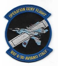 RAF 8 SQN OPERATION DENY FLIGHT E-3D AVIAONO ITALY patch ROYAL AIR FORCE picture