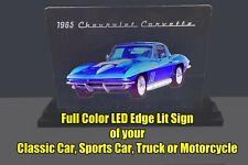 Your Classic Vehicle in Full Color on an LED Edge Lit Sign   picture