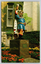 Postcard WI Milwaukee King Gambrinus Statue At Pabst Brewery UNP A21 picture