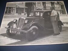 social history 1940's  man with motorcar A T P 1 3  photograph 9'inch picture