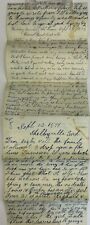 Antique 1879 Hand Written Letter Shelbyville Indiana picture