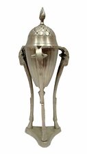Vintage French Empire Brass Incense Holder Censer Burner Urn Goat Head Motif picture