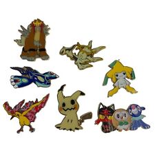 Pokemon Pins Sets of 7 Kryogre Moltres Mimikyu Arceus Jirachi Entei Rowlet Litte picture