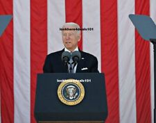 PRESIDENT Joe Biden Photo 8x10 Memorial Day Speech Arlington Cemetery Veterans picture
