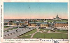Providence N.Y.N.H. & Hartford Railroad Station Copper Windows 1905 RI  picture