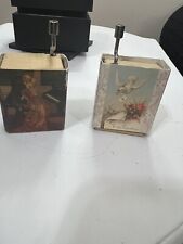 Set Of TWO SMALL MATCHBOX SIZE WIND UP MUSIC BOXES picture