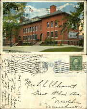 Lincoln School Leominster Massachusetts MA mailed 1923 vintage postcard picture
