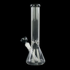 12 inch Heavy Glass Bong Hookah Water Pipe Bubbler Tobacco Beaker w/ ICE catcher picture
