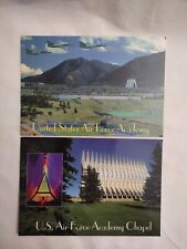 Vintage Lot Of 2 U.S. Air Force Academy Colorado Springs Postcards Chapel  picture