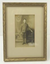 Antique WW1 Canadian Expeditionary Force Soldier Framed RPPC Photo ID'd Thompson picture