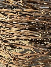 25 Feet Rusty Barbwire. Authentic Rusty Farm Barbwire. Rustic Crafting Décor picture