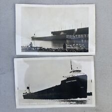 Vintage 1950 Postcards Steamship Eugene P. Thomas & George W Perkins two harbors picture