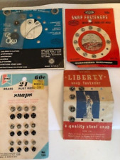 Lot of 4 Vintage 1950's Sewing Notion Snap Fasteners Cardboard Display Graphics picture