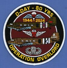 D-DAY LANDINGS - OP OVERLORD 80TH ANNIVERSARY EMBROIDERED BADGE / PATCH picture