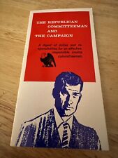 Vintage 1960's Campaign Brochure  Great Condition NYS Republican Committee picture