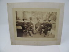 Antique Tufts College NATHAN CURRIER FRANK PEASE Photo 1883 Class Pipe Smoking  picture