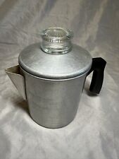 Chilton Ware Vintage Stove Top Percolator Aluminum Coffee Pot Camping RV 2 Cups picture