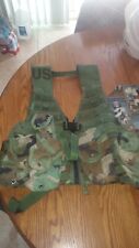 USGI SDS Zippered Tactical FLC VEST WOODLAND NEW/USED Paintball/Hunting 🦅🇺🇸 picture