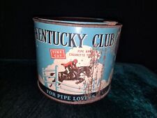 Vintage Kentucky Club Tobacco Tin Empty Fine Cut For Pipe Lovers picture