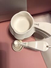 NEW Tupperware MEASURING Cups & Spoons 2 Sets White And Pink, Never Used. picture