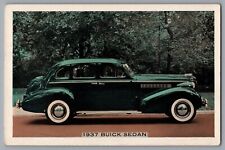 Postcard 1937 Buick Sedan Advertising Lumitone A260 picture