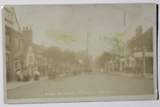 RPPC Epping England High Street Antique Photo Postcard picture