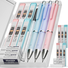 3PCS Pastel Mechanical Pencil Set, 0.7 Mm with 6 Tubes HB Lead Refills picture