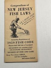 Vintage Fishing Compendium New Jersey Fish Laws 1959 Fish Code picture