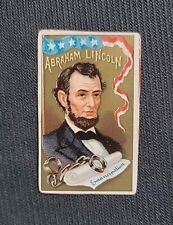 1888 Duke G45 Abraham Lincoln N76 Image Blank Back Rare Tobacco Card Handcut picture