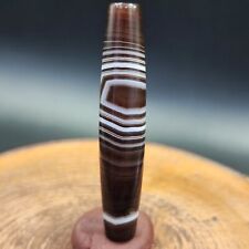 Vintage Old Yemeni Agate Natural Rare pattern Banded Agate Bead  YM-6 picture