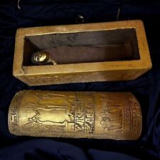 Exquisite Vintage Jewelry Box w/ Egyptian Gods | Pharaonic Mummy | Handcrafted picture