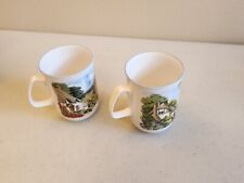 2 ROSE of ENGLAND Cups - Fine Bone China  - Country Cottage Floral Design picture