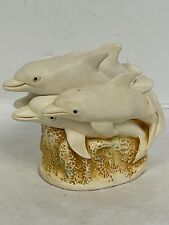 Harmony Kingdom Treasure Jests SUNDAY SWIM, 1994 Dolphins Made in England picture