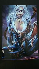 Waifu Chronicles 1 Black Cat Battle Damaged Marcos Adriano Virgin Cover  picture