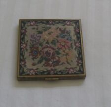 VINTAGE 1ST ½ 20TH C “VOLUPTE” COMPACT LITHOGRAPHED TAPESTRY PATTERN OF ROSES IN picture