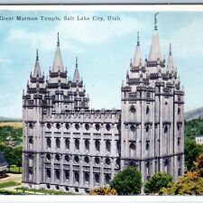 c1930s Salt Lake City, UT Great Mormon Temple Barkalow Bros Carpenter Paper A215 picture