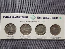 Franklin Mint 1966 Group 18 Dollar Gaming Tokens Proof-Like Specimen Set 1901 picture
