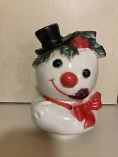 Vtg 1970’s Christmas Frosty The Snowman Music Box WORKS picture